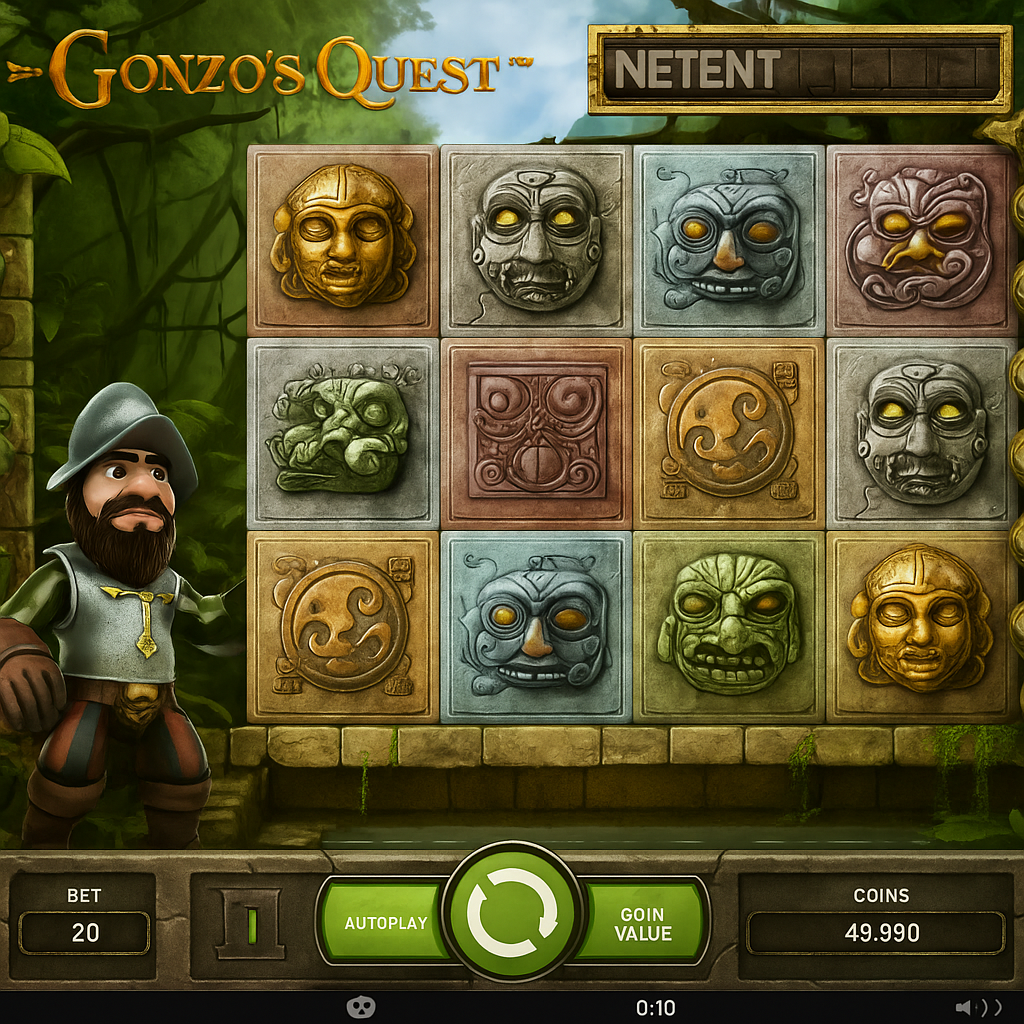 BetHall - Gonzo's Quest Slot Machine - NetEnt Game